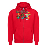 Red drinko de mayo with margarita and  sombrero Zipper Hoodie - Artiststas