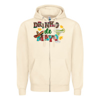 Sandshell drinko de mayo with margarita and  sombrero Zipper Hoodie - Artiststas
