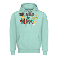 Seafoam drinko de mayo with margarita and  sombrero Zipper Hoodie - Artiststas