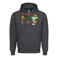 Smoke drinko de mayo with margarita and  sombrero Zipper Hoodie - Artiststas