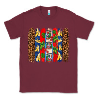 Burgundy dominican republic brushstrokes Classic Tee - AdoDesignShop