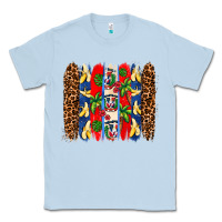 Dusty Blue dominican republic brushstrokes Classic Tee - AdoDesignShop