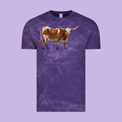 Longhorn Vintage Tee Designed By Ranaportraitstore