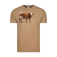 Vintage Coffee longhorn Vintage Tee - RanaPortraitStore