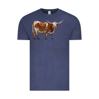 Vintage Denim longhorn Vintage Tee - RanaPortraitStore