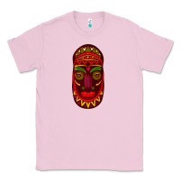 Bubblegum Pink african masks 3 Classic Tee - BundleAndBundleShop