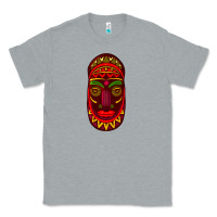 Heather Grey african masks 3 Classic Tee - BundleAndBundleShop