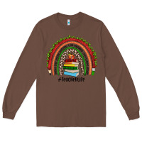 Chestnut Christmas Teacherlife rainbow Long Sleeve Tee - JahusDesignShop