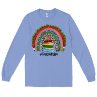 Colony Blue Christmas Teacherlife rainbow Long Sleeve Tee - JahusDesignShop