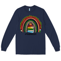 Navy Christmas Teacherlife rainbow Long Sleeve Tee - JahusDesignShop