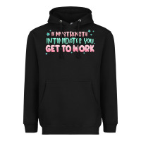 Black get to work Heavyweight Hoodie - MaliasSmallBusiness