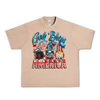 Burro God blessed America gnomes 4th of July Urban Heavy Tee - CowGirlArtShop