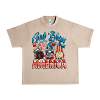 French Oak God blessed America gnomes 4th of July Urban Heavy Tee - CowGirlArtShop