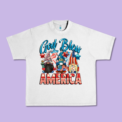 God Blessed America Gnomes 4th Of July Urban Heavy Tee Designed By Cowgirlartshop