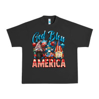 Pigment Black God blessed America gnomes 4th of July Urban Heavy Tee - CowGirlArtShop