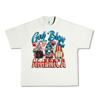 Pistachio God blessed America gnomes 4th of July Urban Heavy Tee - CowGirlArtShop