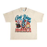 Sandshell God blessed America gnomes 4th of July Urban Heavy Tee - CowGirlArtShop