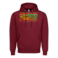 Burgundy papa cito  license plate template Zipper Hoodie - Artiststas