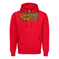 Red papa cito  license plate template Zipper Hoodie - Artiststas