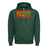 Sports Green papa cito  license plate template Zipper Hoodie - Artiststas
