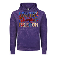 Cloud Purple faith family freedom Vintage Hoodie - texasbilliewilder