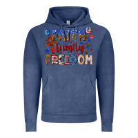 Vintage Denim faith family freedom Vintage Hoodie - texasbilliewilder
