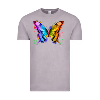 Vintage Zinc rainbow butterfly Vintage Tee - Zillion Design Studio
