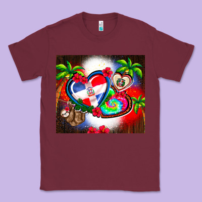 Dominican Republic  Leopard Classic Tee Designed By Adodesignshop