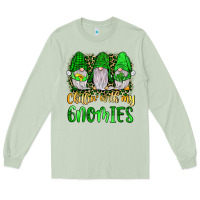 Matcha st patrick s chillin with my gnomies Long Sleeve Tee - JahusDesignShop