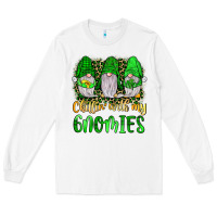 White st patrick s chillin with my gnomies Long Sleeve Tee - JahusDesignShop