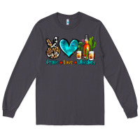 Smoke peace love whiskey Long Sleeve Tee - AdoDesignShop