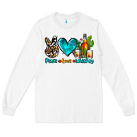 White peace love whiskey Long Sleeve Tee - AdoDesignShop