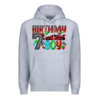 Heather Grey birthday boy Premium Hoodie - BundleAndBundleShop