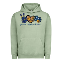 Pigment Oil Green Peace Love Texas Urban Hoodie - Bettercallsaul