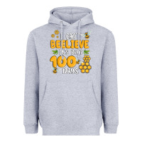 Heather Grey i cant beelieve its been 100 days Heavyweight Hoodie - MaliasSmallBusiness