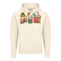 Vintage Artic pink gingerbread coffee cups Vintage Hoodie - Zillion Design Studio
