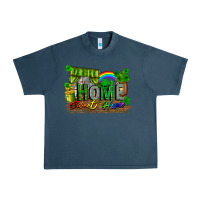 Midnight Navy home sweet home Urban Heavy Tee - FaDigitalArtStudio
