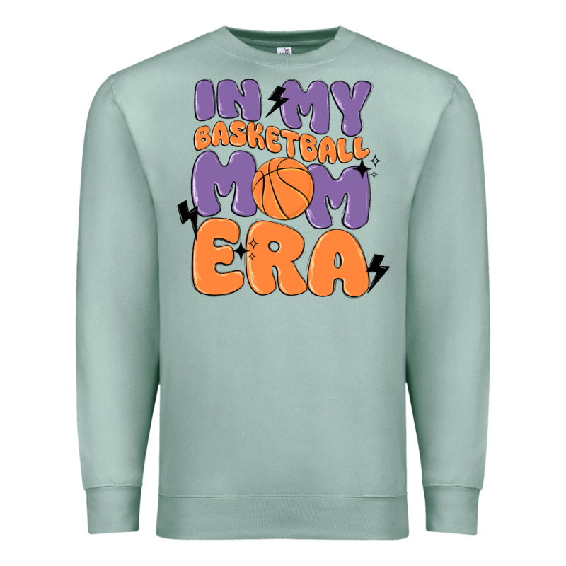 In My Basketball Mom Era Premium Sweatshirt by MaliasSmallBusiness | Teevron
