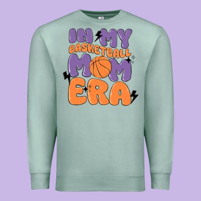 In My Basketball Mom Era Premium Sweatshirt Designed By Maliassmallbusiness