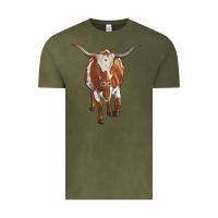 Longhorn Cow Vintage Tee | Teevron