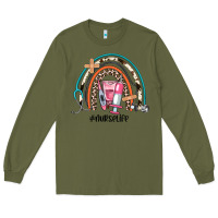 Army Green nurse life rainbow Long Sleeve Tee - JahusDesignShop