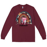 Burgundy nurse life rainbow Long Sleeve Tee - JahusDesignShop