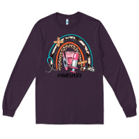 Plum nurse life rainbow Long Sleeve Tee - JahusDesignShop