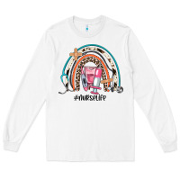 White nurse life rainbow Long Sleeve Tee - JahusDesignShop