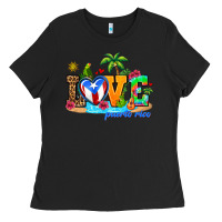 Black love puerto rico Ladies Tee - AdoDesignShop