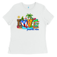 White love puerto rico Ladies Tee - AdoDesignShop