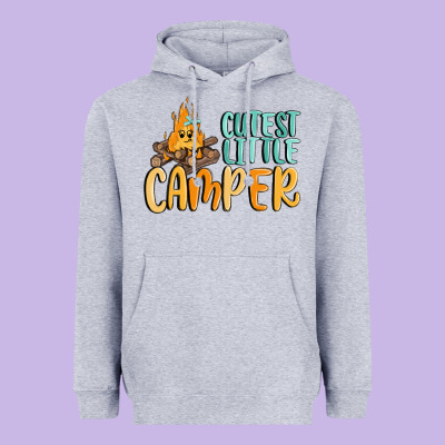 Cutest Little Camper Heavyweight Hoodie Designed By Maliassmallbusiness