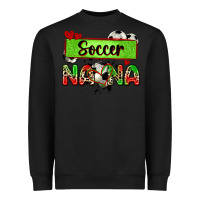 Black soccer nana with leopard Heavyweight Sweatshirt - Zillion Design Studio
