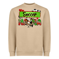 Mushroom soccer nana with leopard Heavyweight Sweatshirt - Zillion Design Studio