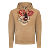 Vintage Camel english bulldog with love glass Vintage Hoodie - RanaPortraitStore
